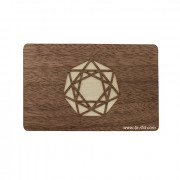 Cartão RFID de madeira