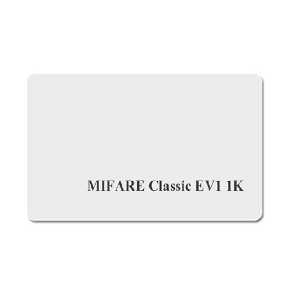 MIFARE Classic EV1 1K S50 Yazdırılabilir RFID Boş Beyaz PVC Kart