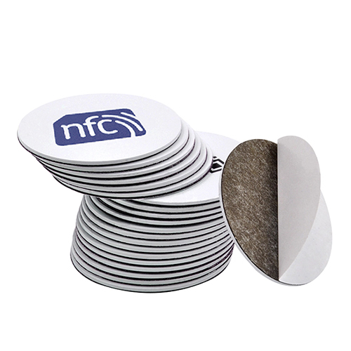 Selbstklebender NFC-Münzanhänger aus Antimetall-PVC